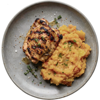 Marinirani file batka/zabatka sa žara s prilogom