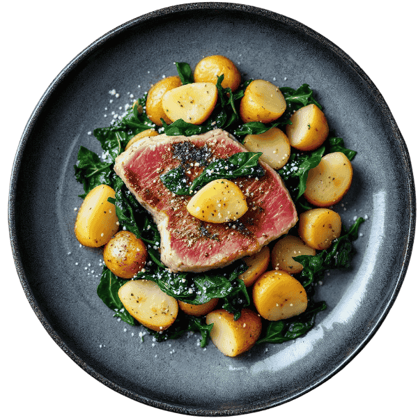 Odrezak od tune s blitvom na dalmatinski