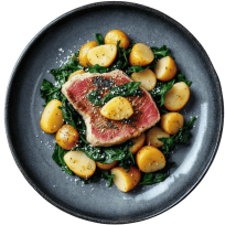 Odrezak od tune s blitvom na dalmatinski