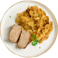 Mesna štruca s restanim krumpirom