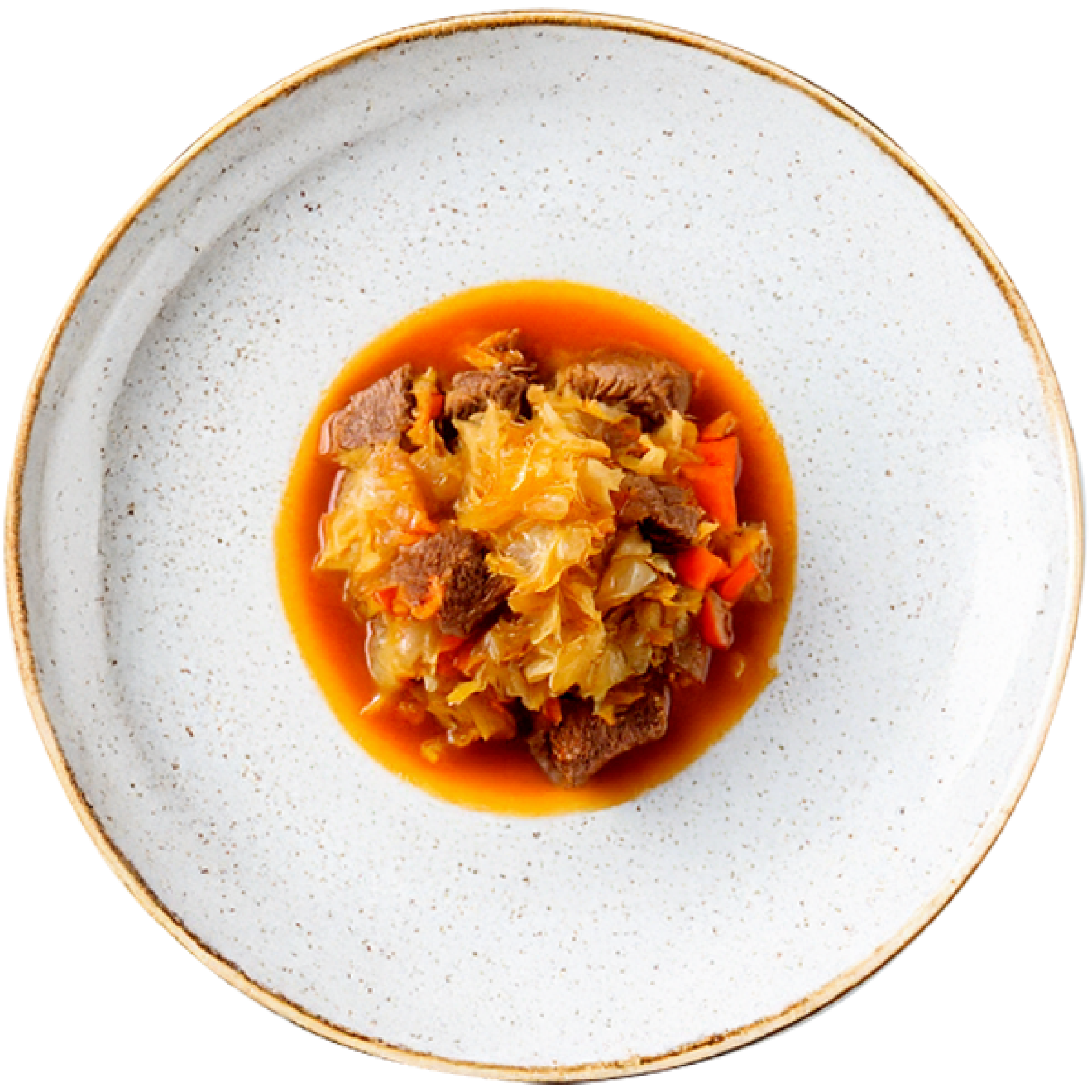 Beef stew with cabbage