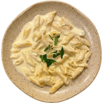 Pasta in cheese sauce